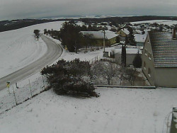 Vjezd do obce ze severu