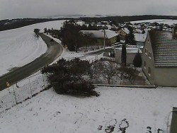 Vjezd do obce ze severu