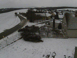 Vjezd do obce ze severu