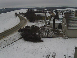 Vjezd do obce ze severu