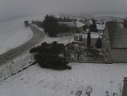 Vjezd do obce ze severu