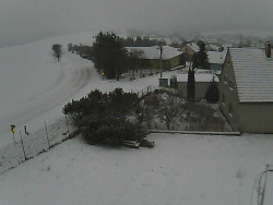 Vjezd do obce ze severu