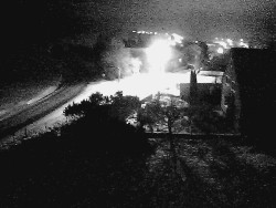 Vjezd do obce ze severu