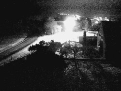 Vjezd do obce ze severu