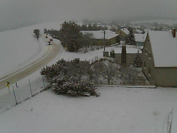 Vjezd do obce ze severu