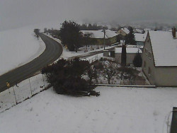 Vjezd do obce ze severu