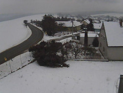 Vjezd do obce ze severu