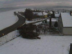 Vjezd do obce ze severu