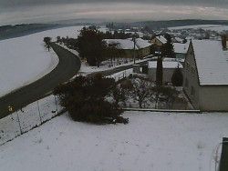 Vjezd do obce ze severu