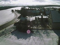 Vjezd do obce ze severu