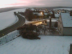 Vjezd do obce ze severu