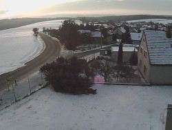 Vjezd do obce ze severu