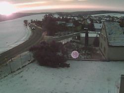 Vjezd do obce ze severu