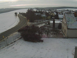 Vjezd do obce ze severu