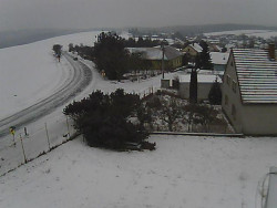 Vjezd do obce ze severu