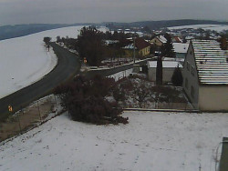 Vjezd do obce ze severu