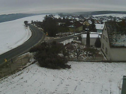 Vjezd do obce ze severu