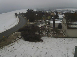 Vjezd do obce ze severu