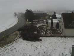 Vjezd do obce ze severu