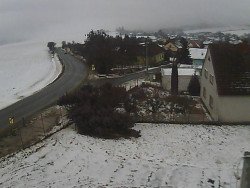 Vjezd do obce ze severu