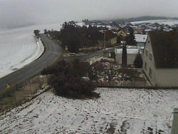 Vjezd do obce ze severu