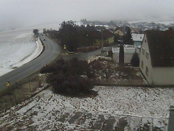 Vjezd do obce ze severu