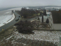 Vjezd do obce ze severu