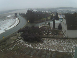 Vjezd do obce ze severu