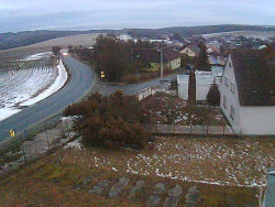 Vjezd do obce ze severu