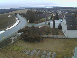 Vjezd do obce ze severu