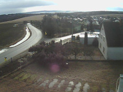 Vjezd do obce ze severu