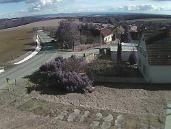 Vjezd do obce ze severu