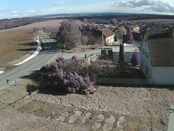 Vjezd do obce ze severu