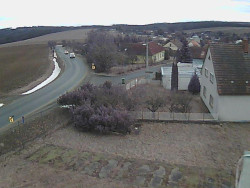 Vjezd do obce ze severu