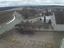 Vjezd do obce ze severu