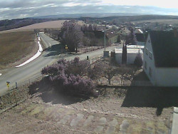 Vjezd do obce ze severu