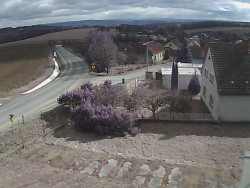 Vjezd do obce ze severu