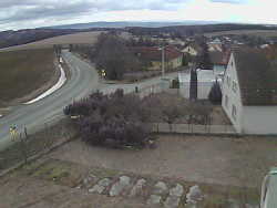 Vjezd do obce ze severu