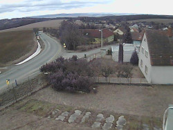 Vjezd do obce ze severu