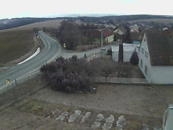 Vjezd do obce ze severu