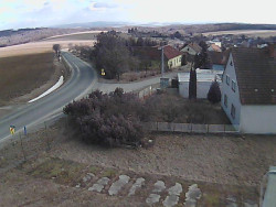 Vjezd do obce ze severu