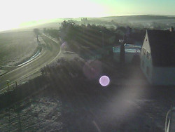 Vjezd do obce ze severu