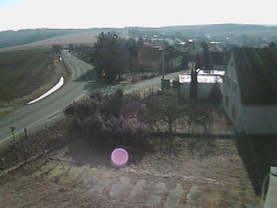 Vjezd do obce ze severu