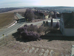 Vjezd do obce ze severu