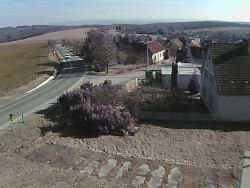 Vjezd do obce ze severu