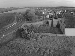 Vjezd do obce ze severu