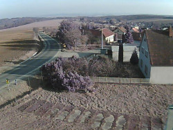 Vjezd do obce ze severu