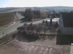 Vjezd do obce ze severu