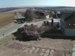 Vjezd do obce ze severu