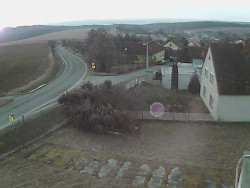 Vjezd do obce ze severu